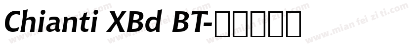 Chianti XBd BT字体转换